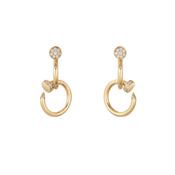 Juste Un Clou Earrings, Double, Diamonds