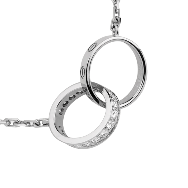 Love Pendant, Half-Paved - Image 3