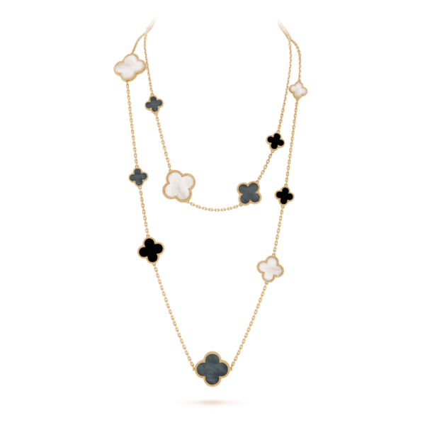 Magic Alhambra Long Necklace, 16 Motifs