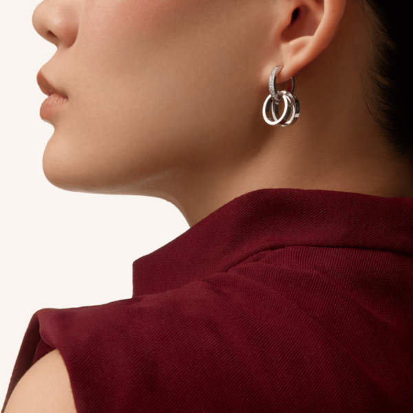 LOVE Earrings, Multiwear, Half-Paved - Image 5