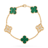 Vintage Alhambra bracelet, 5 motifs