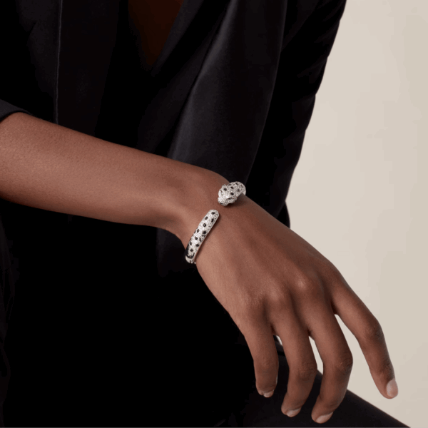 Panthere Bracelet, Medium Model, Half-paved - Image 5