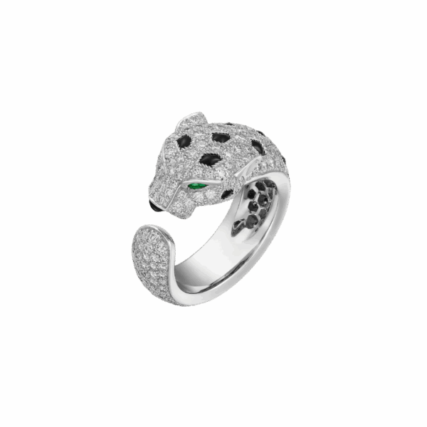 Panthere Ring, Medium Model, Half-paved