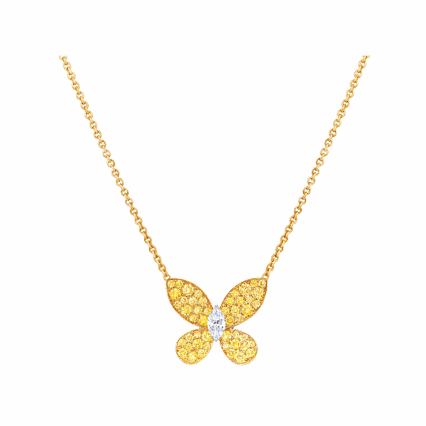 Pavé Butterfly Necklace