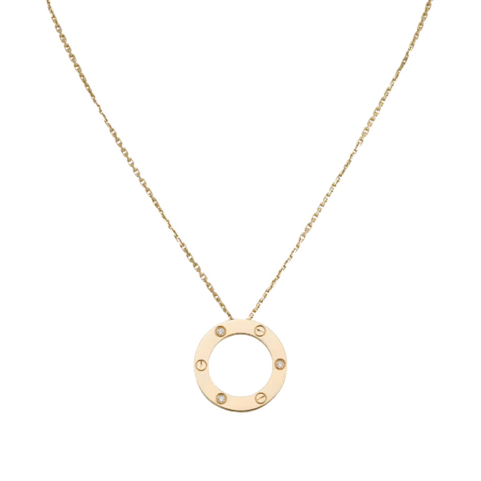 Love Pendant, 3 diamonds