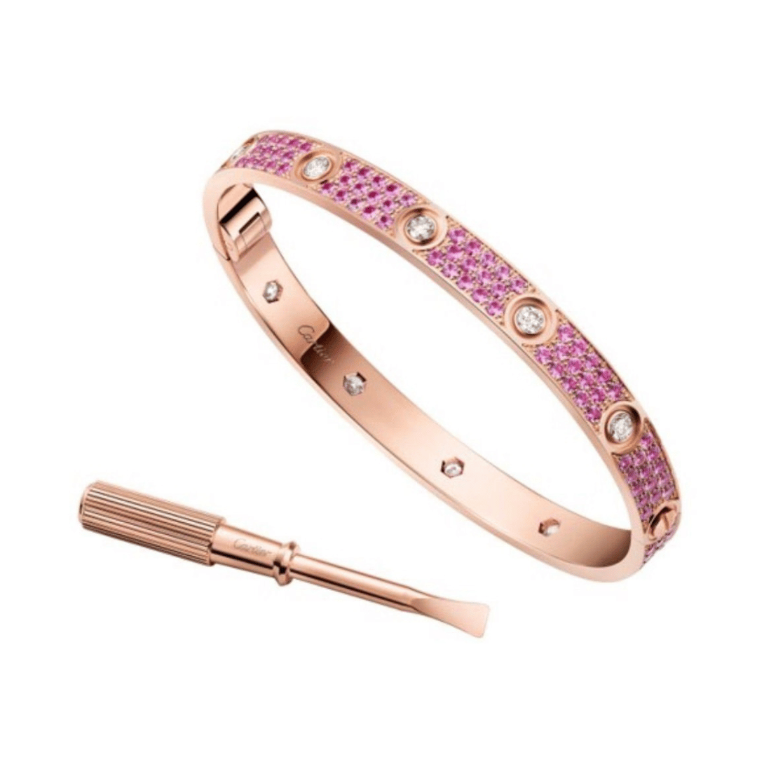 Love Bracelet, Classic Model, Gemstones - Image 3